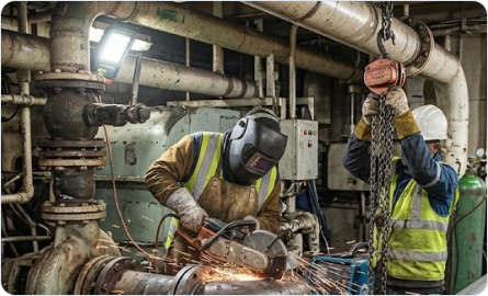 Repair vessel piping